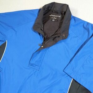 DryJoys by FootJoy Men's Blue Short Sleeve Golf Pullover Jacket Size L
